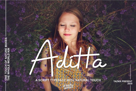 Aditta: A Handwritten Font for Crafters