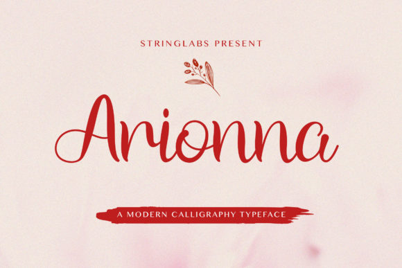 Arionna: A Modern Script Font for Editorial Design