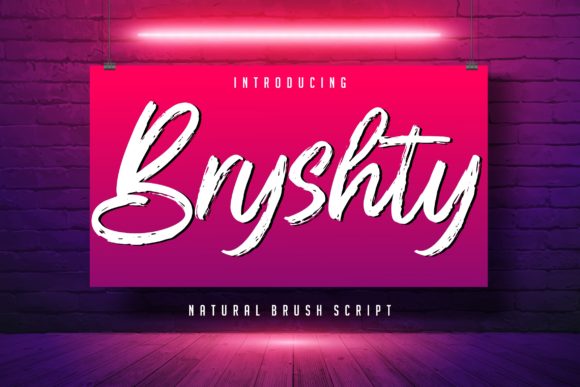 Bryshty Font: Elevate Your Brand Identity