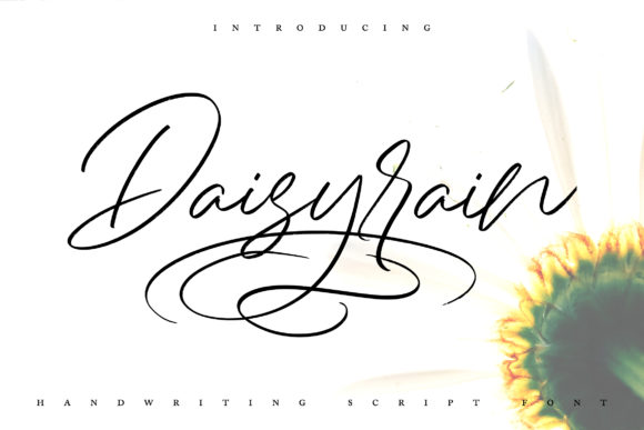 Daisy Rain: A Modern Handwritten Font for Elegant Branding