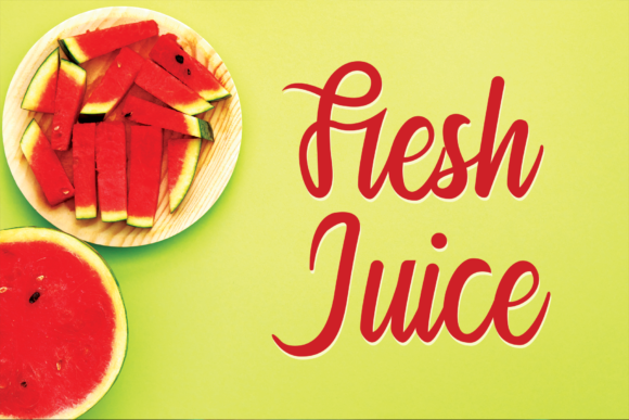 Fresh Juice: A Handwritten Font for Modern Branding