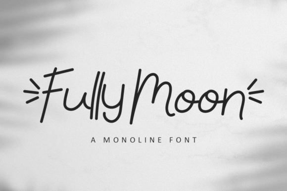 Fully Moon: A Handwritten Font for Social Campaigns