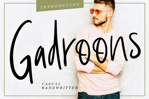 Gadroons Font: A Casual Typeface for Social Campaigns