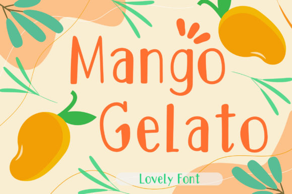 Mango Gelato: A Cheerful Handwritten Font for Editorial Design
