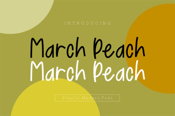 March Peach: A Handwritten Font for Editorial Warmth