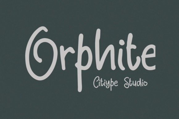 Orphite Font: A Friendly Handwritten Typeface for Branding