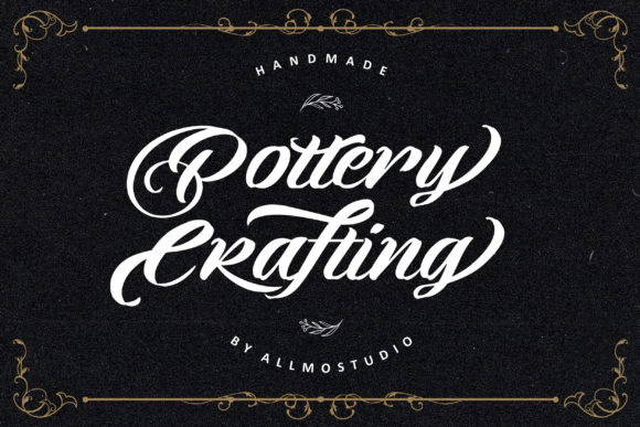 Pottery Crafting Font for Web Design