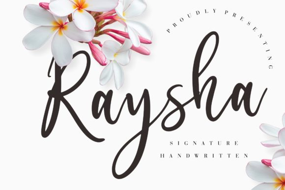 Raysha Font: Elegant Script for Handmade Creators