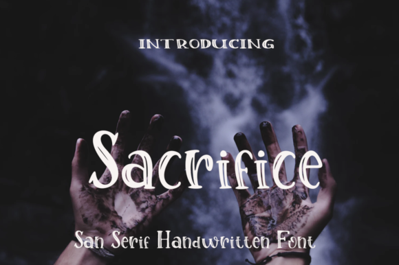 Sacrifice: A Handwritten Font for Editorial Design
