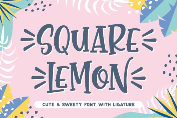 Square Lemon: A Charming Script Font for Makers