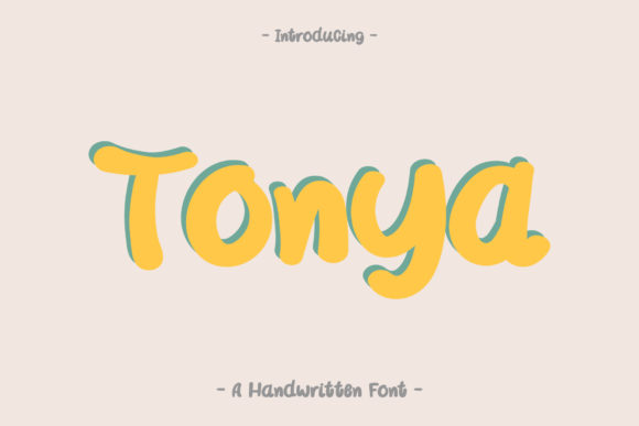 Tonya: A Bold Handwritten Font for Web Design