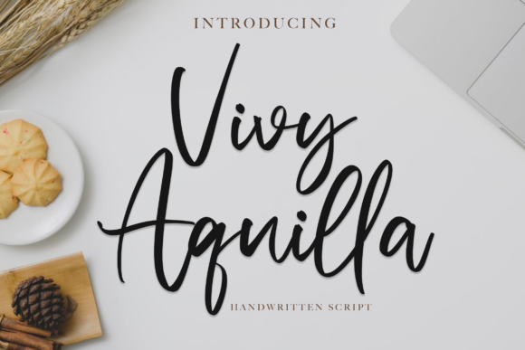 Vivy Aquilla: A Handwritten Font for Modern Editorial Design