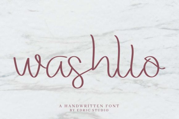 Washllo: A Quirky Handwritten Font for Makers